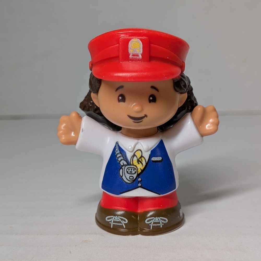 Fisher-Price Little People Train Conductor Cathy Red Outfit Figure